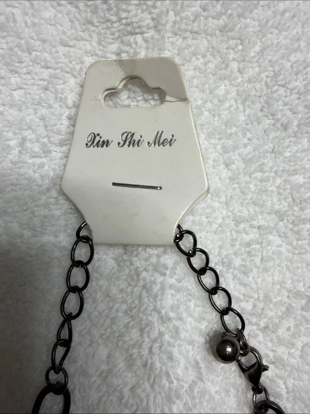 Spike Chain Necklace - Black - Unbranded